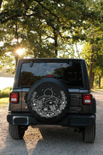 Desert Floral Scene Tire Cover