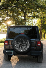 Desert Floral Scene Tire Cover