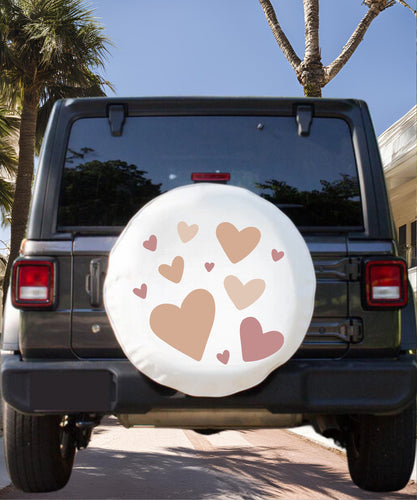 Hearts Tire Cover