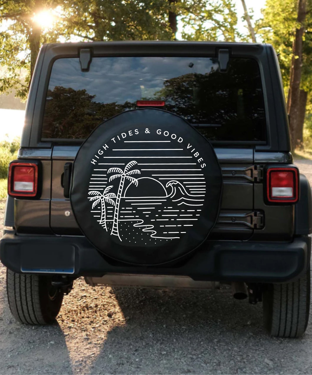 High Tides & Good Vibes Tire Cover