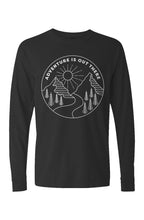 Adventure is Out There Long Sleeve T-Shirt Graphic on Front