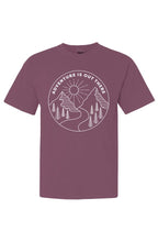Adventure is Out There Short Sleeve T-Shirt Graphic on Front