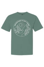 Adventure is Out There Short Sleeve T-Shirt Graphic on Front