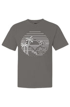 Beach Scene Short Sleeve T-Shirt Graphic on Front