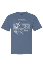 Beach Scene Short Sleeve T-Shirt Graphic on Front