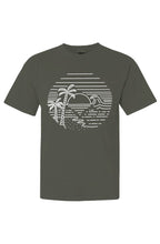 Beach Scene Short Sleeve T-Shirt Graphic on Front