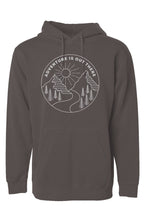 Adventure is Out There Hoodie Graphic on Front