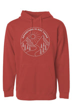Adventure is Out There Hoodie Graphic on Front