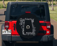 Floral Alabama State Design Tire Cover