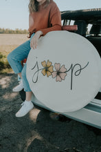 Floral Jeep Tire Cover with Yellow and Pink Flowers - Design Imperfection Discount