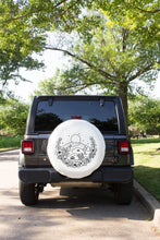 Desert Floral Scene Tire Cover