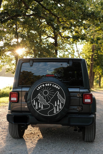 Let's Get Lost Tire Cover - Compatible With Jeep, Bronco, RV