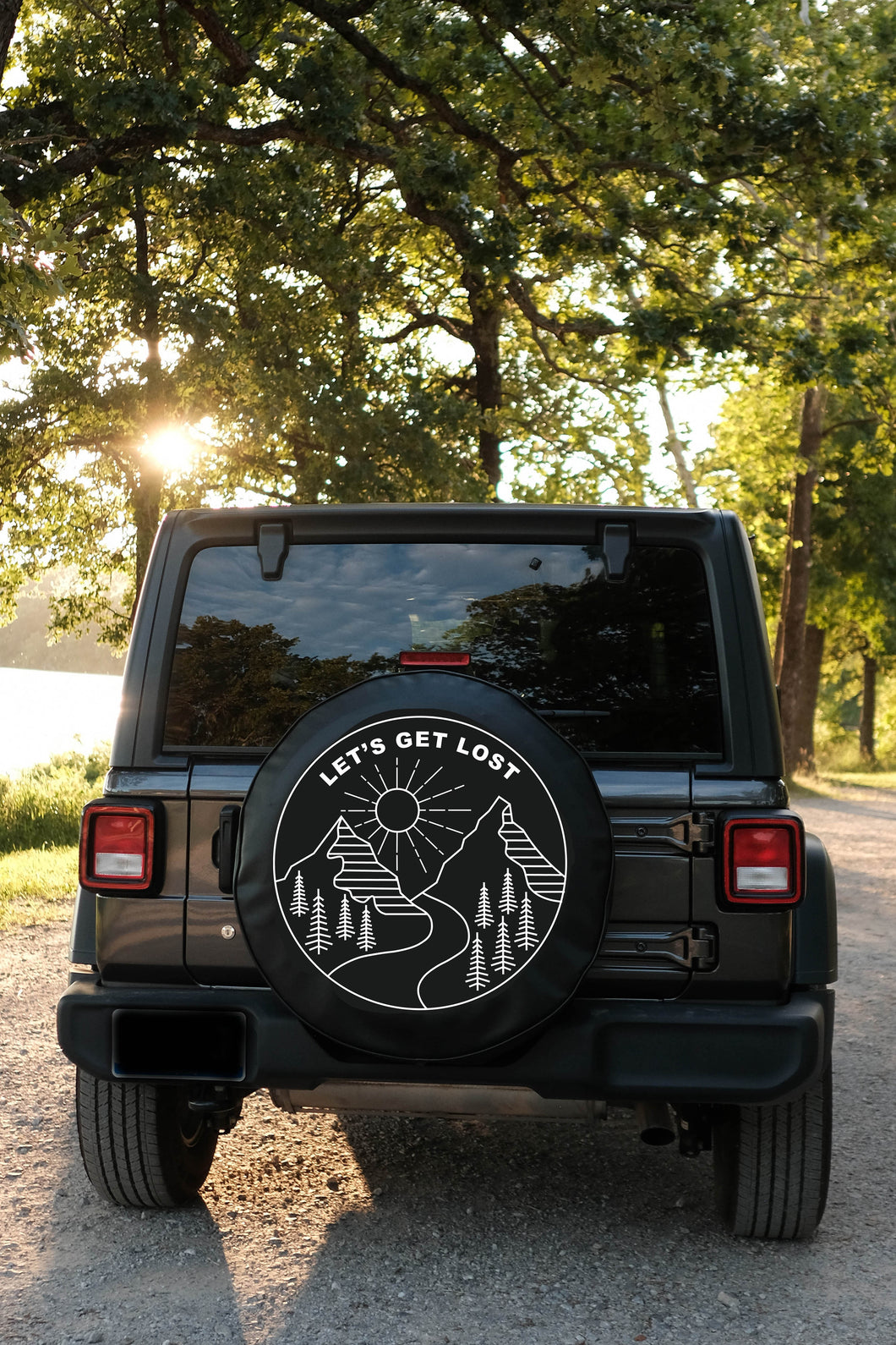 Let's Get Lost Tire Cover - Compatible With Jeep, Bronco, RV