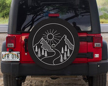 Mountainscape Tire Cover