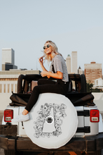 Floral New Hampshire State Design Tire Cover