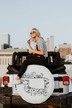 Floral Oklahoma State Design Tire Cover