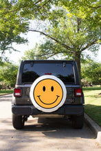 Smiley Face Spare Tire Cover compatible with jeeps, bronco